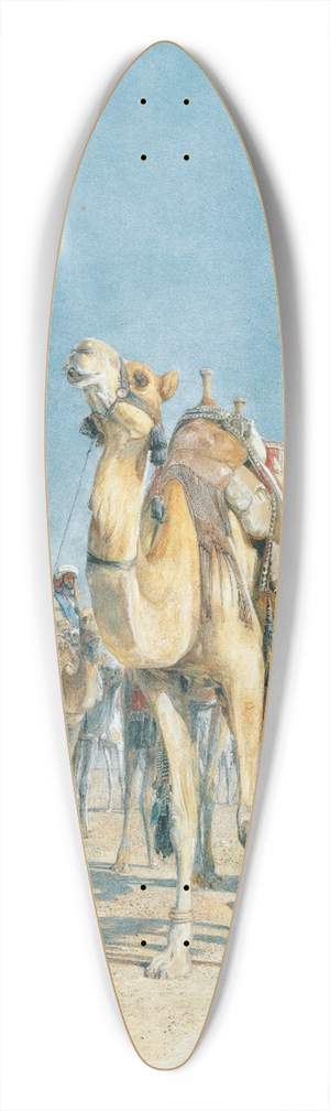 John Frederick Lewis - Halt In The Desert 39.3 inch art pintail longboard deck
