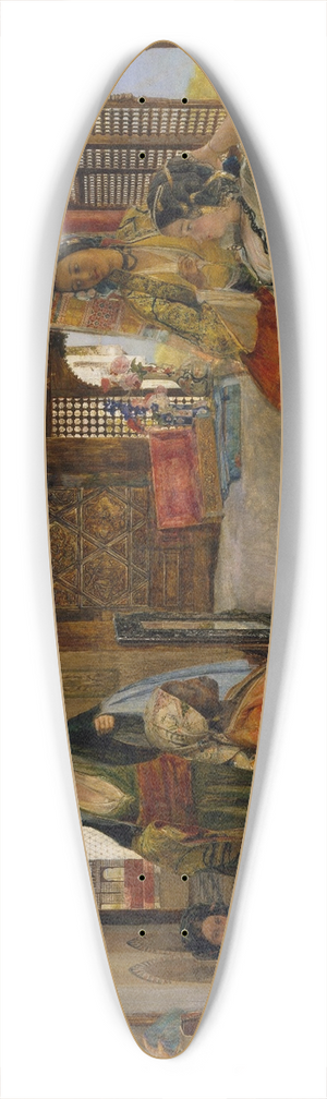 John Frederick Lewis - The Harem 39.3 inch art pintail longboard deck