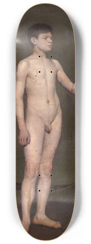 Alexander Nikanorovich Novoskoltsev - Boy with an oar 8.25 inch art skate deck