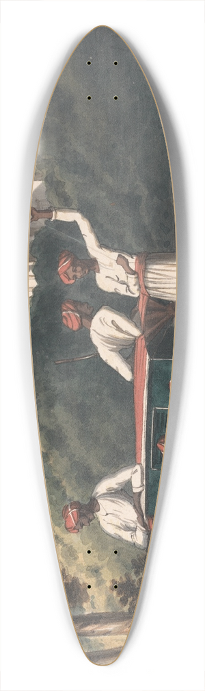 John Gantz - Palankeen Bearers 39.3 inch art pintail longboard deck