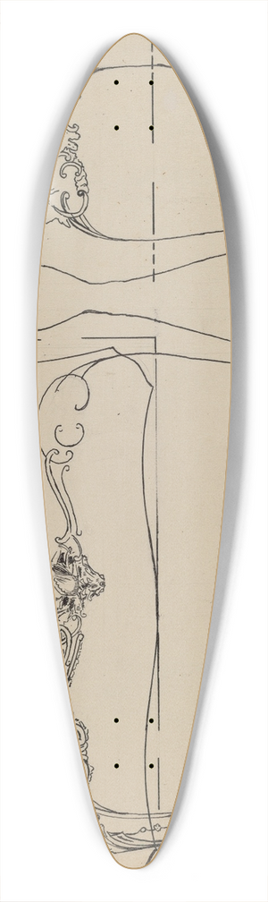 John Garay - Pier Table 39.3 inch art pintail longboard deck