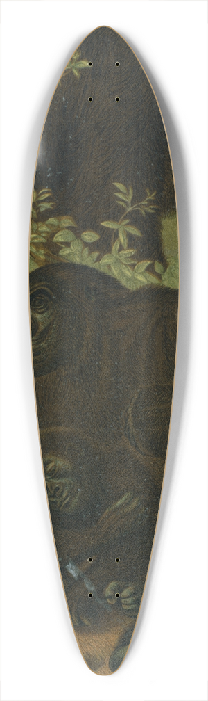 John George Wood - Gorilla. 39.3 inch art pintail longboard deck