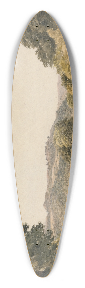 John Glover - A Yorkshire Road 39.3 inch art pintail longboard deck