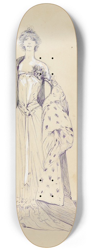 Georges Jules Victor Clairin - Scenesof Sarah Bernhardts life 8.25 inch art skate deck