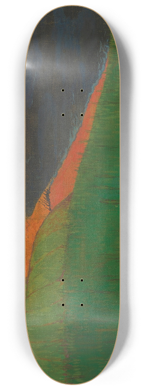 Georges Lacombe - Cte bretonne (Champ vert) 8.25 inch art skate deck