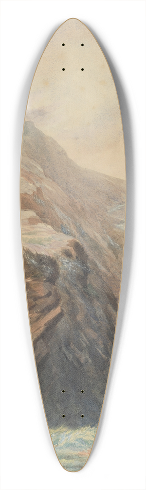John Gully - Landscape 39.3 inch art pintail longboard deck