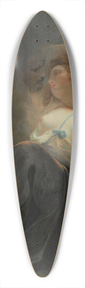 John Hoppner - Jupiter And Io 39.3 inch art pintail longboard deck
