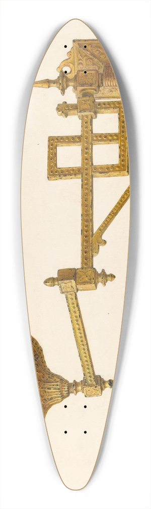 John H. Tercuzzi - Lamp Bracket 39.3 inch art pintail longboard deck