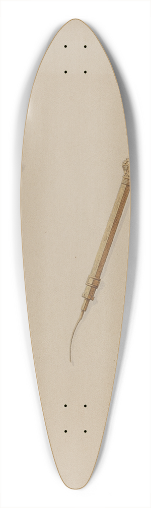 John H. Tercuzzi - Toothpick 39.3 inch art pintail longboard deck