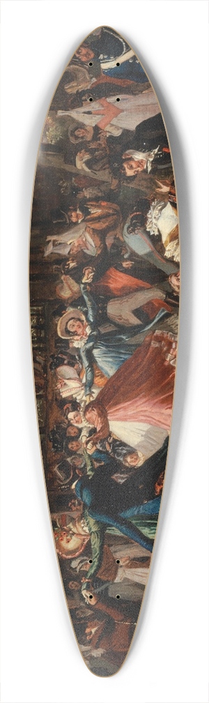 John James Chalon - Bal public 39.3 inch art pintail longboard deck