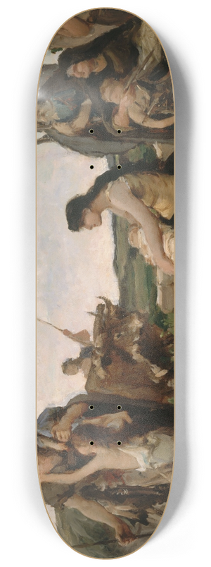 Georges Moreau de Tours - La Famille 8.25 inch art skate deck