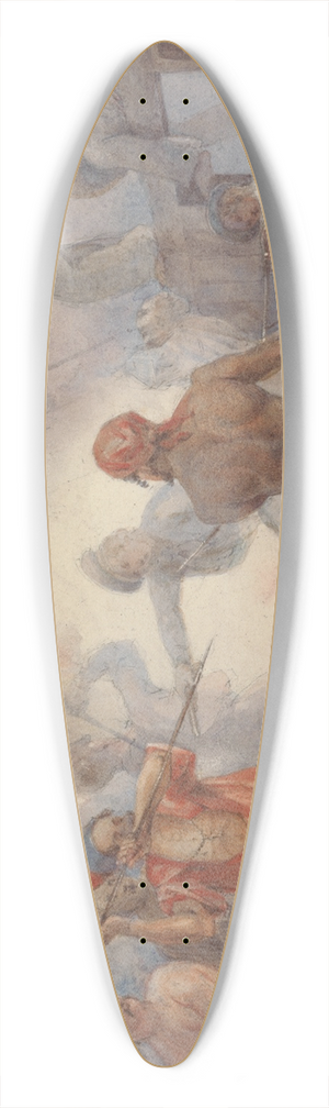John Massey Wright - Pirates 39.3 inch art pintail longboard deck