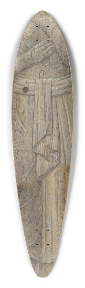 John Matulis - Circus Wagon Figure 39.3 inch art pintail longboard deck