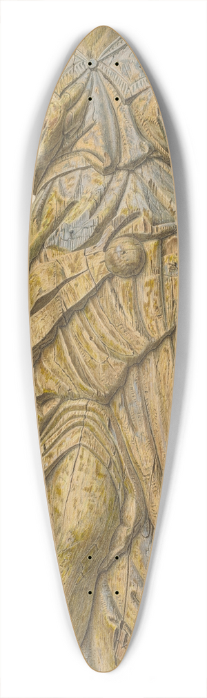 John Matulis - Circus Wagon Figure 39.3 inch art pintail longboard deck