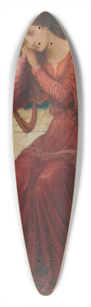 John Melhuish Strudwick - When sorrow comes in summer days 39.3 inch art pintail longboard deck