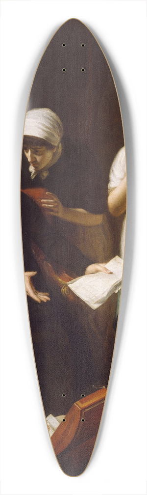 John Opie - The Angry Father 39.3 inch art pintail longboard deck