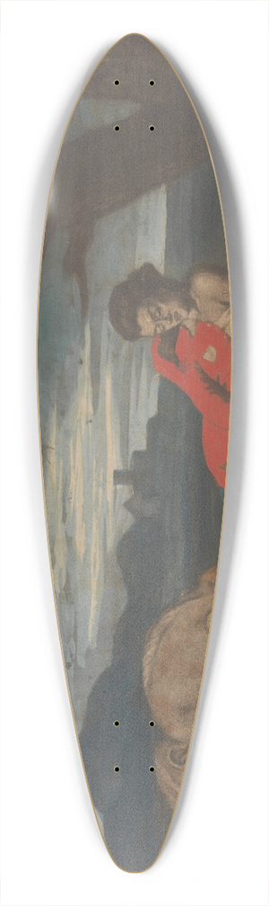 John Raphael Smith - The Prodigal Son in Misery 39.3 inch art pintail longboard deck