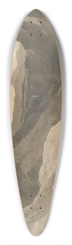John Renton - A Mountain Landscape with a Shepherd 39.3 inch art pintail longboard deck