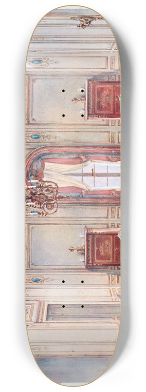 Georges Rmon - Grande salon Louis XVI. 8.25 inch art skate deck Georges Rmon - Grande salon Louis XVI. 8.25 inch art skate deck