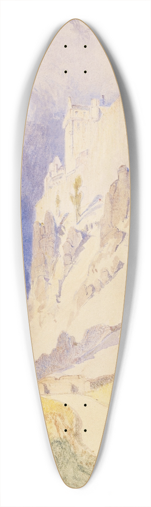 John Ruskin - Dumbarton Castle 39.3 inch art pintail longboard deck