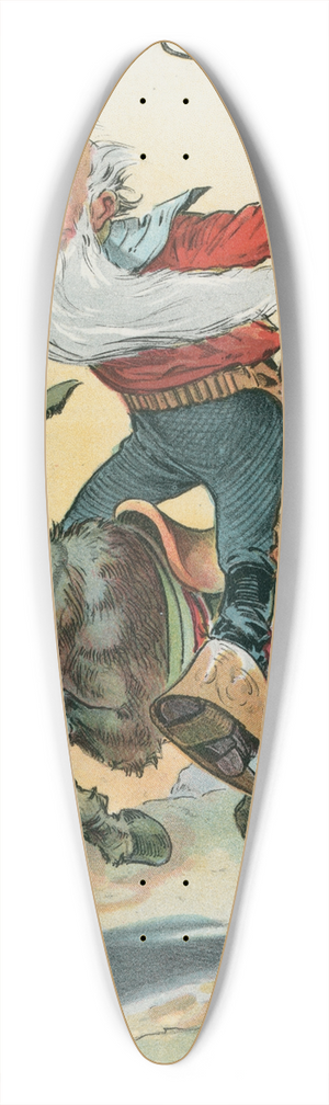 John Samuel Pughe - Gone crazy 39.3 inch art pintail longboard deck