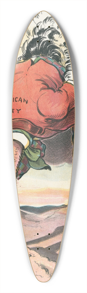 John Samuel Pughe - Protection 39.3 inch art pintail longboard deck