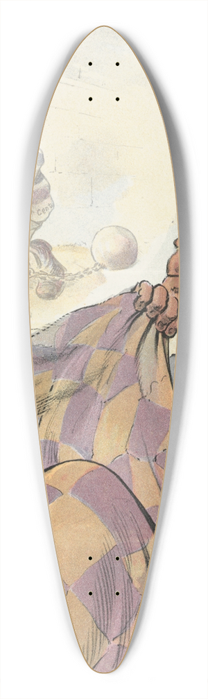 John Samuel Pughe - The trust promoters nightmare 39.3 inch art pintail longboard deck