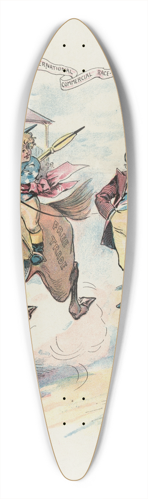 John Samuel Pughe - Warming up a sure winner 39.3 inch art pintail longboard deck