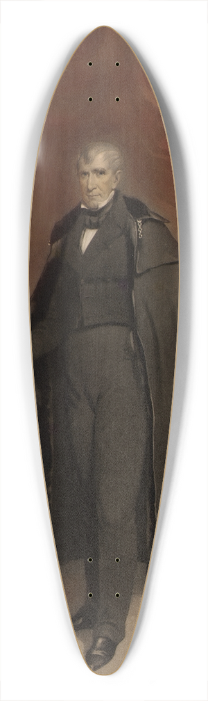 John Sartain - William Henry Harrison 39.3 inch art pintail longboard deck