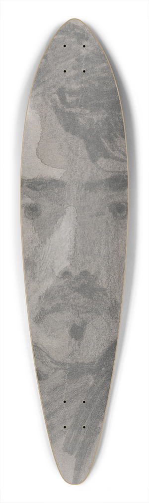 John Scarlett Davis - Self Portrait 39.3 inch art pintail longboard deck