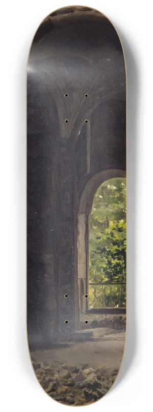 Georges Rouard - Vue intrieure des ruines de lancienne Cour des comptes, quai dOrsay 8.25 inch art skate deck