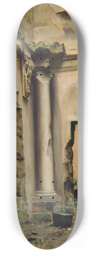 Georges Rouard - Vue intrieure des ruines de lancienne Cour des comptes, quai dOrsay 8.25 inch art skate deck