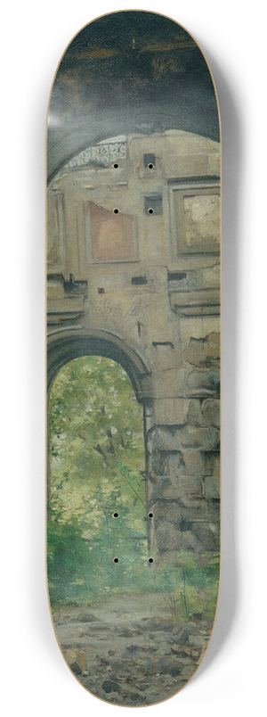 Georges Rouard - Vue intrieure des ruines de lancienne Cour des comptes, quai dOrsay 8.25 inch art skate deck