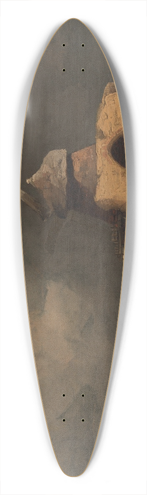 John Sell Cotman - St. Benets Abbey 39.3 inch art pintail longboard deck