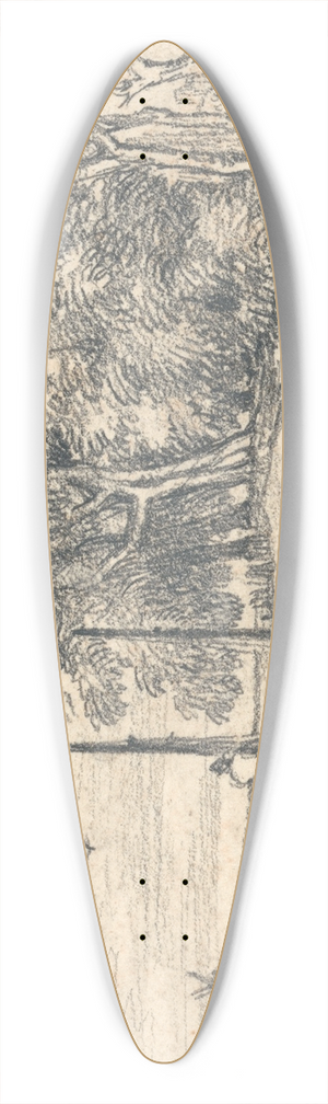 John Sell Cotman - The Norfolk Broads 39.3 inch art pintail longboard deck
