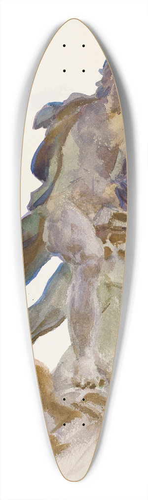 John Singer Sargent - A Statue in Rome 39.3 inch art pintail longboard deck
