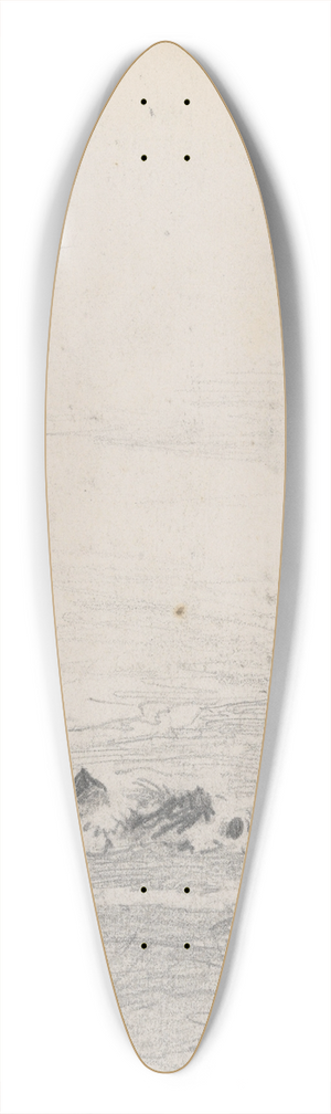 John Singer Sargent - Coastal Scene 39.3 inch art pintail longboard deck