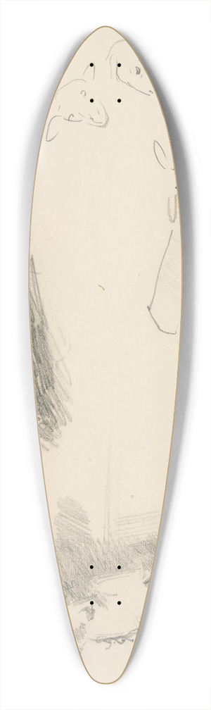 John Singer Sargent - Cows andSheep 39.3 inch art pintail longboard deck