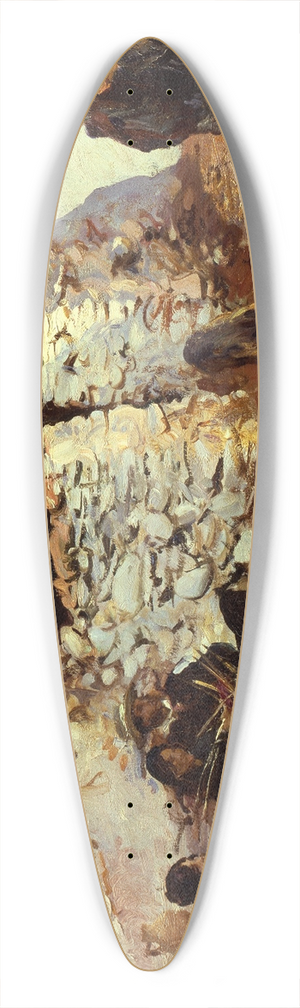 John Singer Sargent - Gypsy Encampment 39.3 inch art pintail longboard deck