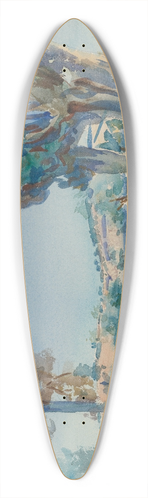 John Singer Sargent - Jerusalem 39.3 inch art pintail longboard deck