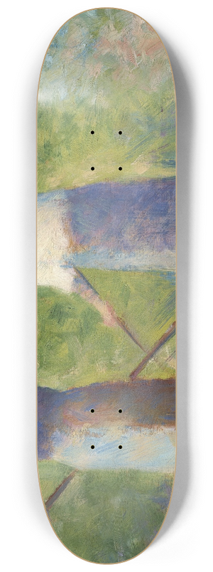 Georges Seurat - Haymakers at Montfermeil 8.25 inch art skate deck