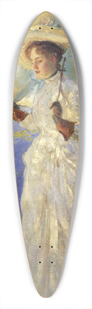 John Singer Sargent - Morning Walk 39.3 inch art pintail longboard deck