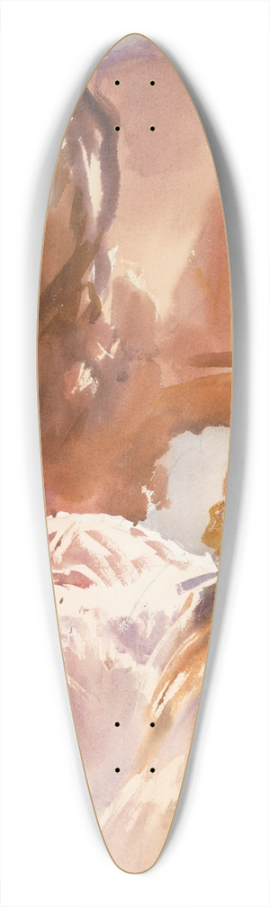 John Singer Sargent - Mountain Torrent 39.3 inch art pintail longboard deck