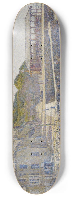 Georges Seurat - Port-en-Bessin 8.25 inch art skate deck