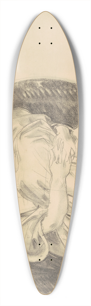 John Singer Sargent - Study for Astronomy 39.3 inch art pintail longboard deck