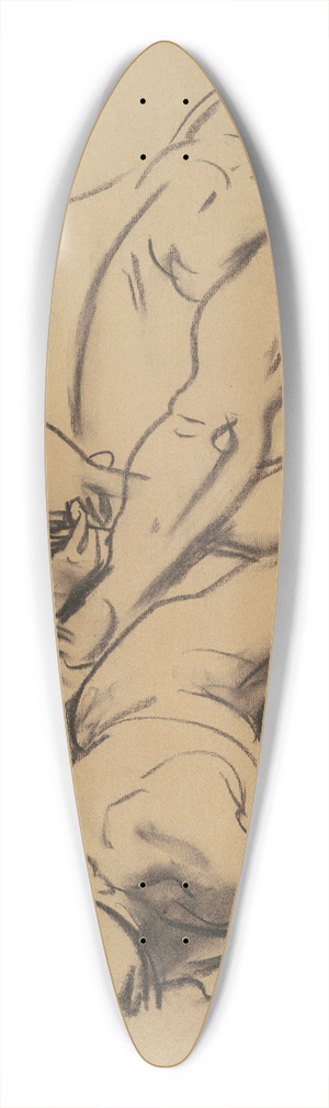 John Singer Sargent - Study for Judgment 39.3 inch art pintail longboard deck