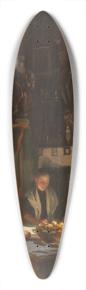 John Singer Sargent - Tyrolese Interior 39.3 inch art pintail longboard deck