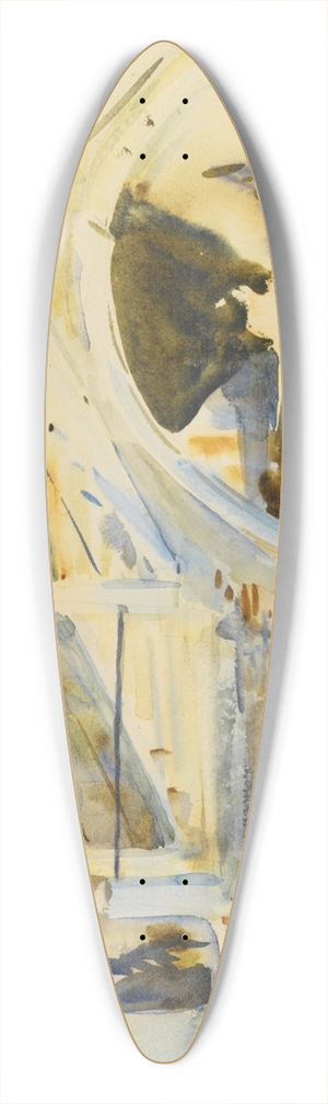 John Singer Sargent - Venice Bridge with Figures 39.3 inch art pintail longboard deck