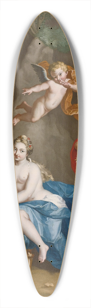 John Singleton Copley - Mars, Venus And Vulcan; The Forge Of Vulcan 39.3 inch art pintail longboard deck