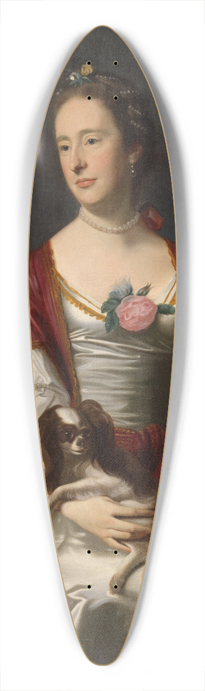 John Singleton Copley - Mrs. Jerathmael Bowers 39.3 inch art pintail longboard deck